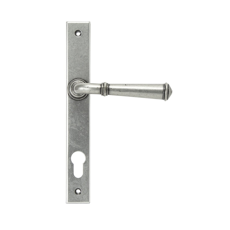From The Anvil Regency 92pz Euro Handles For Multi-Point Locks - Pewter