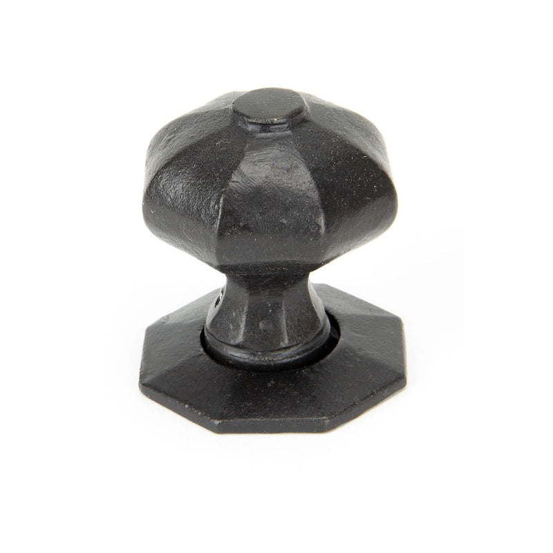 From The Anvil Octagonal Mortice Knob Handles on Round Rose - External Beeswax