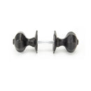 From The Anvil Octagonal Mortice Knob Handles on Round Rose - External Beeswax