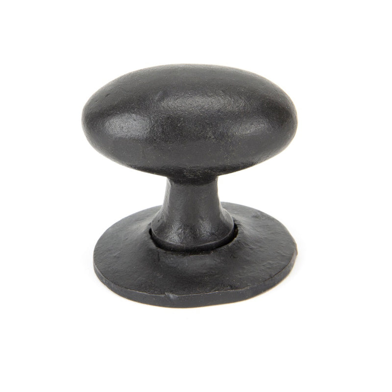 From The Anvil Oval Mortice Knob Handles on Round Rose - External Beeswax