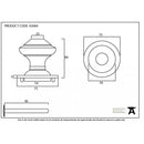 From The Anvil Regency Centre Door Knob - External Beeswax