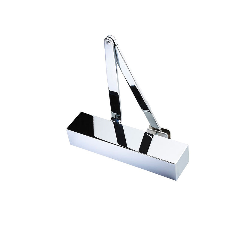 Exidor 9900 EN2-5 Overhead Door Closer - Square Cover - Polished Stainless Steel