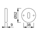 Hoppe Lever Key Escutcheon (pair) - GAA