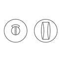 Hoppe Bathroom Turn & Release - GAA