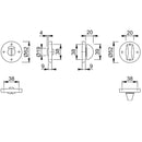 Hoppe Bathroom Turn & Release - SAA