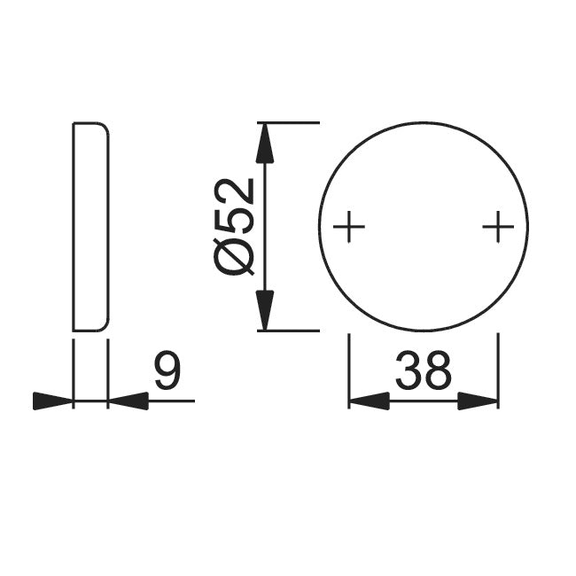 Hoppe Blank Escutcheon (pair) - SAA