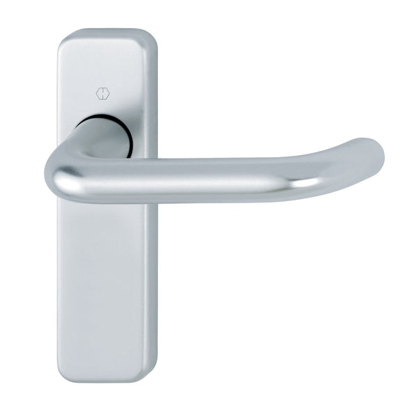 Hoppe Paris 19mmØ Return to Door Lever Handles on Latch Plate - SAA