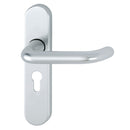 Hoppe Paris 19mmØ Return to Door Lever Handles on Euro Plate (47.5mm Centres) - SAA