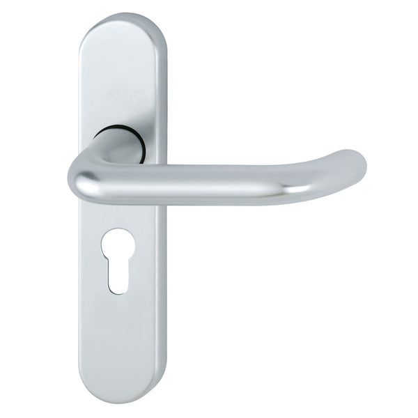 Hoppe Paris 19mmØ Return to Door Lever Handles on Euro Plate (47.5mm Centres) - SAA