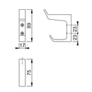 Arrone Heavy Pattern Hat and Coat Hook - SAA