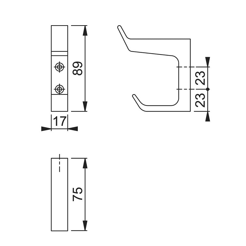Arrone Heavy Pattern Hat and Coat Hook - SAA