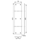 Arrone Finger Plate 475mm x 75mm - Satin Anodised Aluminium