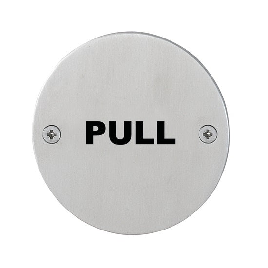 Hoppe "Pull" Sign 76mm - Satin Stainless Steel