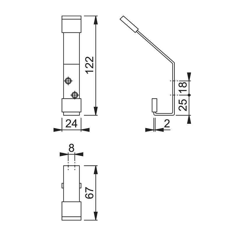 Arrone Buffered Hat and Coat Hook - SSS