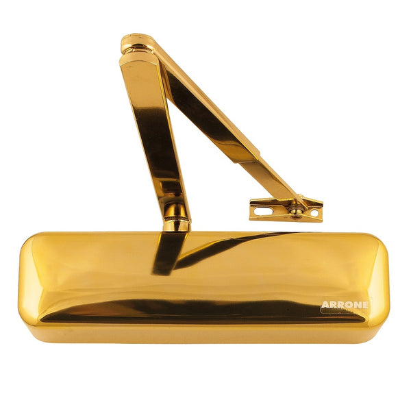 Arrone AR3500 EN2-4 Overhead Door Closer - Designer Cover - Polished Brass