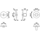 Hoppe Bathroom Turn & Release - Grade 316 PSS