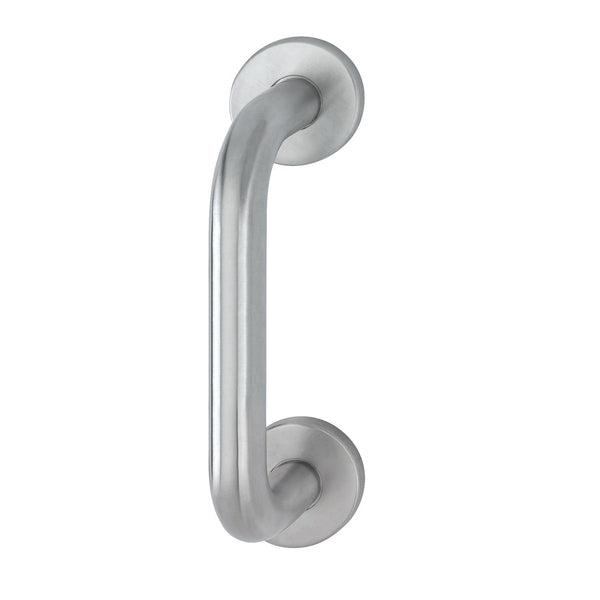 Hoppe 20mmØ "D" Concealed Fixing Pull Handle 150mm - Grade 316 Satin Stainless Steel