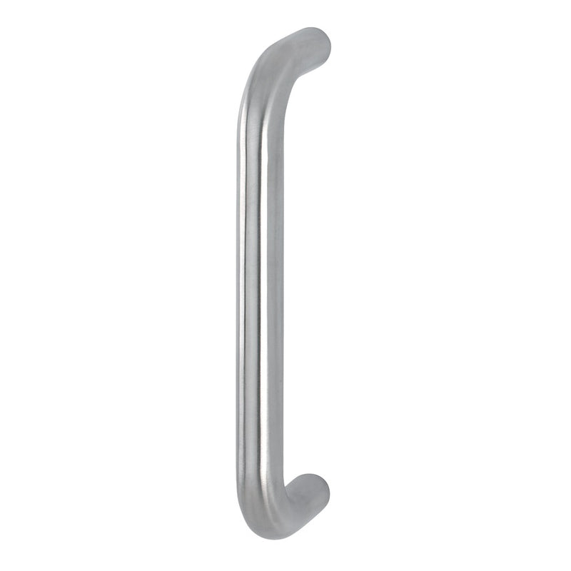 Hoppe 20mmØ "D" Bolt Through Fixing Pull Handle 225mm - Grade 316 Satin Stainless Steel