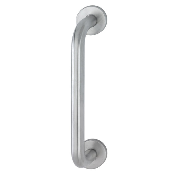Hoppe 20mmØ "D" Concealed Fixing Pull Handle 225mm - Grade 316 Satin Stainless Steel