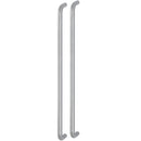 Hoppe 20mmØ "D" Back to Back Pull Handles 600mm - Grade 316 Satin Stainless Steel