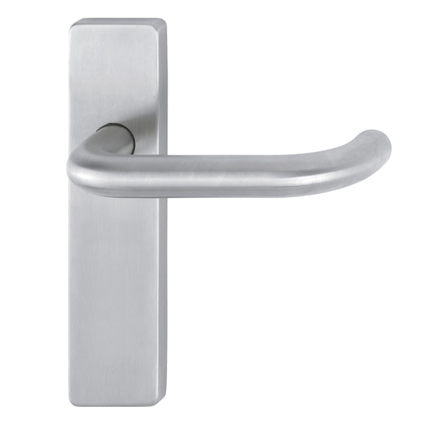 Arrone 19mmØ Return to Door Lever Handles on Latch Plate - Grade 316 SSS