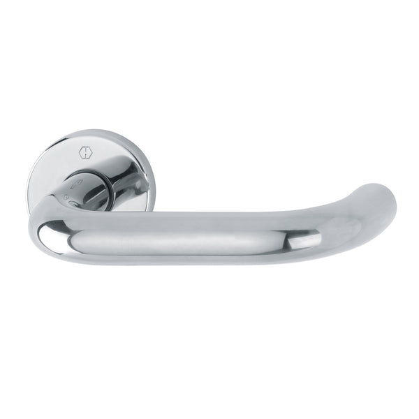 Hoppe Paris 20mmØ Return to Door Lever Handles on Sprung Round Rose - Grade 316 PSS