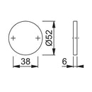 Hoppe Blind Escutcheon (pair) - PVD Brass