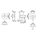 Hoppe Disabled Bathroom Turn & Release - PVD Brass