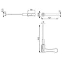 Arrone Nylon Re-usable Temporary Lever Handle Set