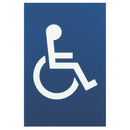 Arrone Nylon Disabled Sign 150mm x 100mm - Cobalt Blue RAL5002