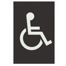 Arrone Nylon Disabled Sign 150mm x 100mm - Ebony Black RAL9017