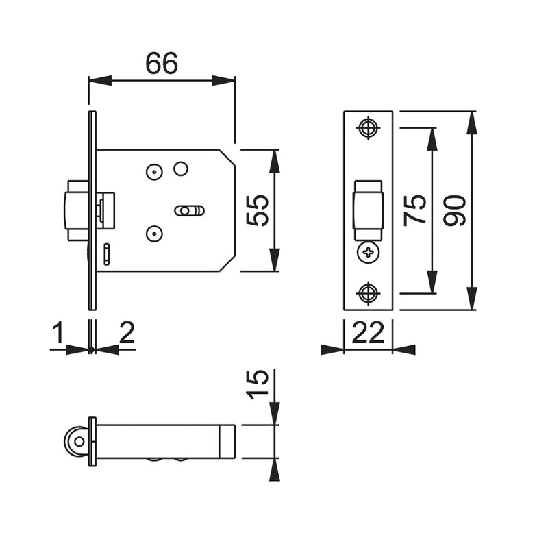 Arrone AR750 Adjustable Roller Catch - Stainless Steel