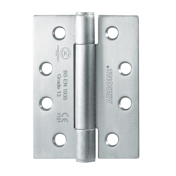 Arrone 102x76mm (4" X 3") Grade 13 Concealed Bearing Butt Hinge with Square Corners (1.5 pair) - SSS