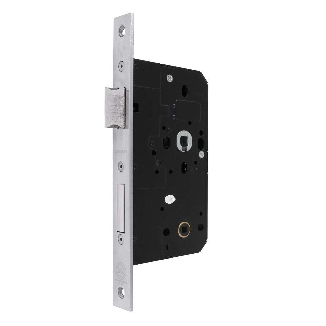 Arrone AR913 DIN Style Bathroom Lock with Square Forend - 88mm Case
