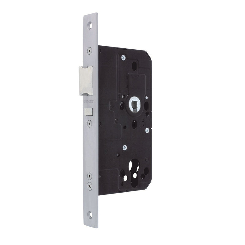 Arrone AR914 DIN Style Euro Nightlatch with Square Forend - 88mm Case - 60mm Backset - SSS