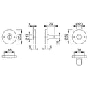 Arrone Bathroom Turn & Release - Grade 304 SSS