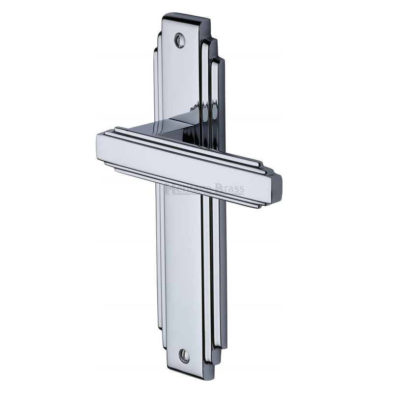 M.Marcus Astoria Latch Handles - Polished Chrome