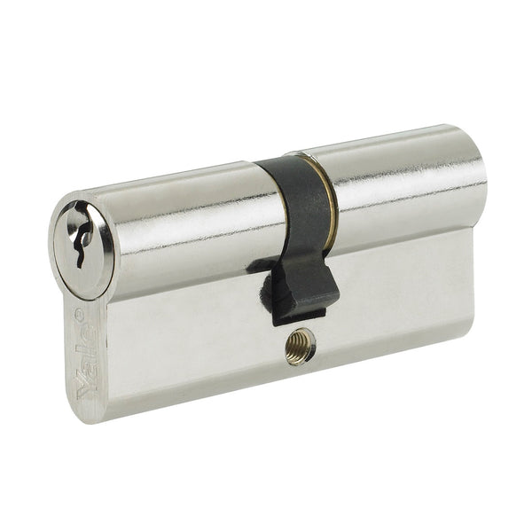 Yale Security 6 Pin Euro Double Cylinder - 40/60 (100mm) - Nickel Plated