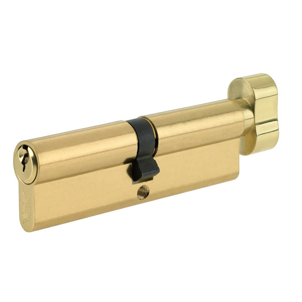 Yale Security 6 Pin Euro Thumbturn Cylinder - 50/50 (100mm) - Brass
