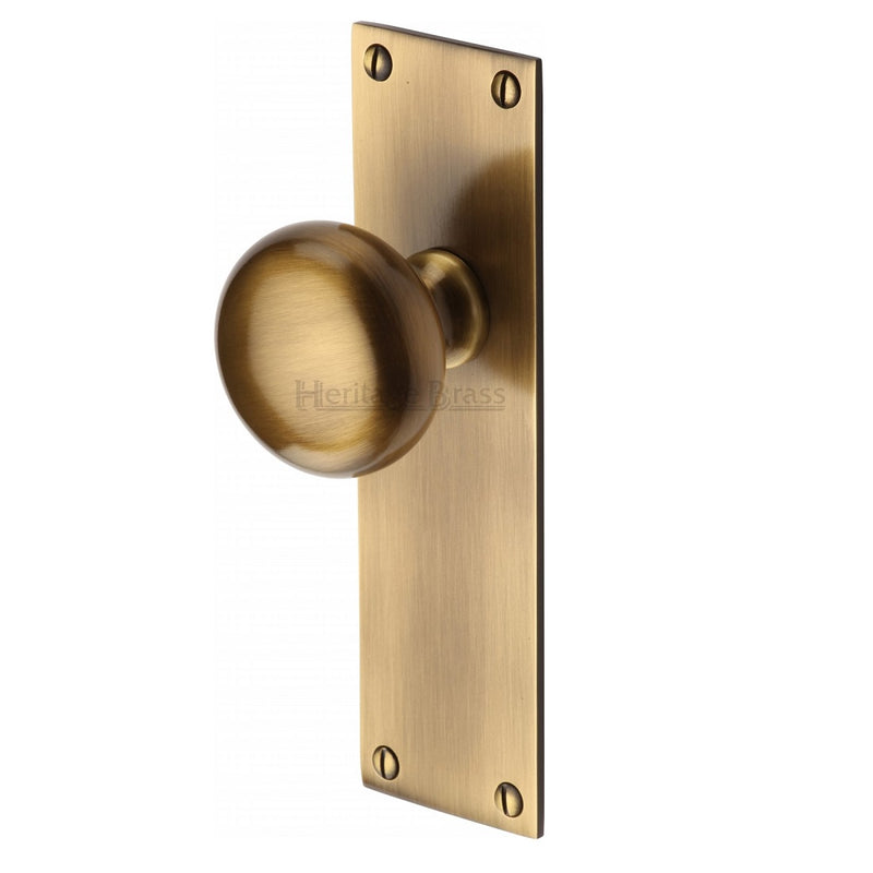 M.Marcus Balmoral Latch Handles - Antique Brass