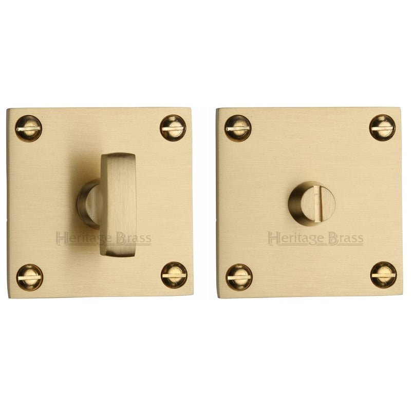 M.Marcus Bauhaus Square Bathroom Turn & Release - Satin Brass