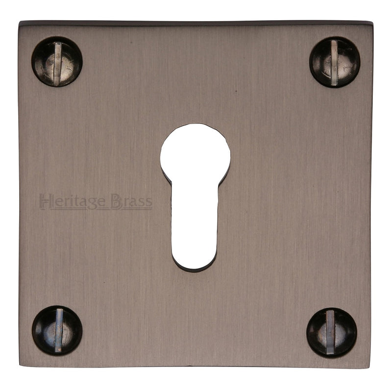 M.Marcus Bauhaus Square Lever Key Escutcheon - Matt Bronze