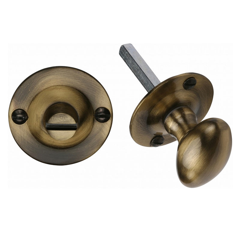 M.Marcus Bathroom Thumbturn & Release - Antique Brass