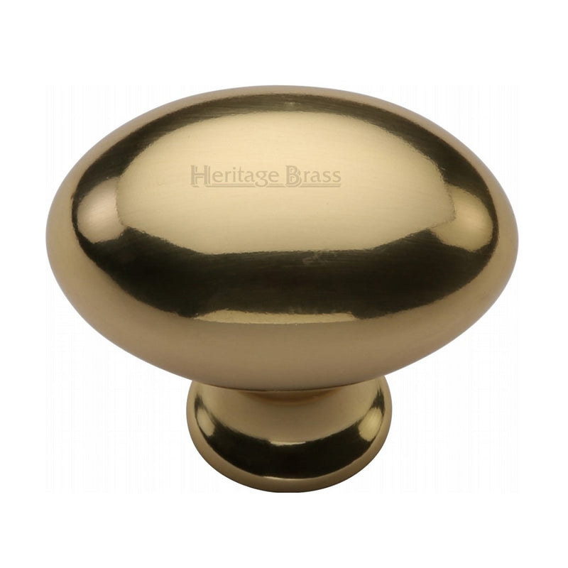 M.Marcus Oval Cabinet Knob 32mm - Polished Brass