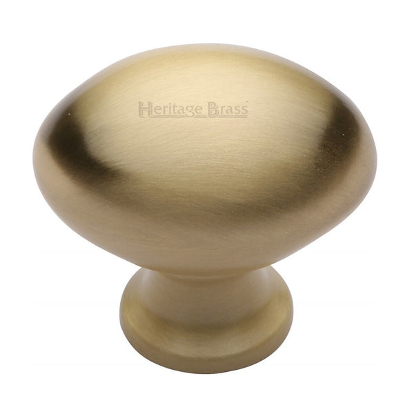 M.Marcus Oval Cabinet Knob 32mm - Satin Brass