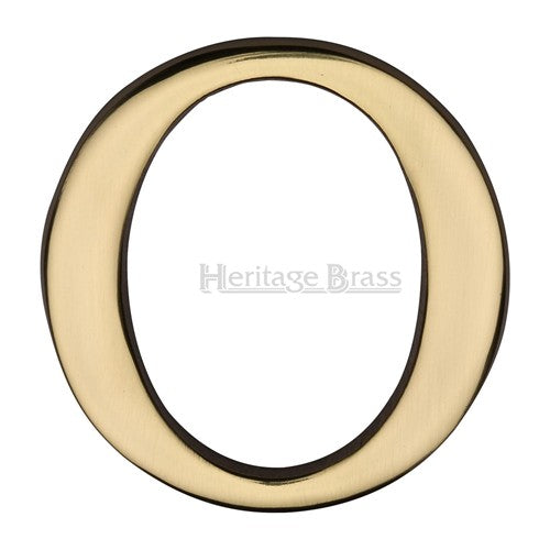 M.Marcus Pin Fixing Letter 'O' 51mm (2") - Polished Brass