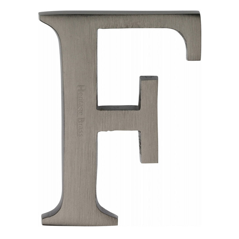 M.Marcus Pin Fixing Letter 'F' 51mm (2") - Matt Bronze