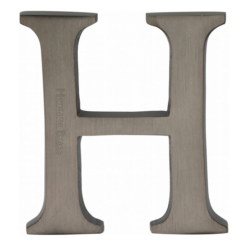M.Marcus Pin Fixing Letter 'H' 51mm (2") - Matt Bronze