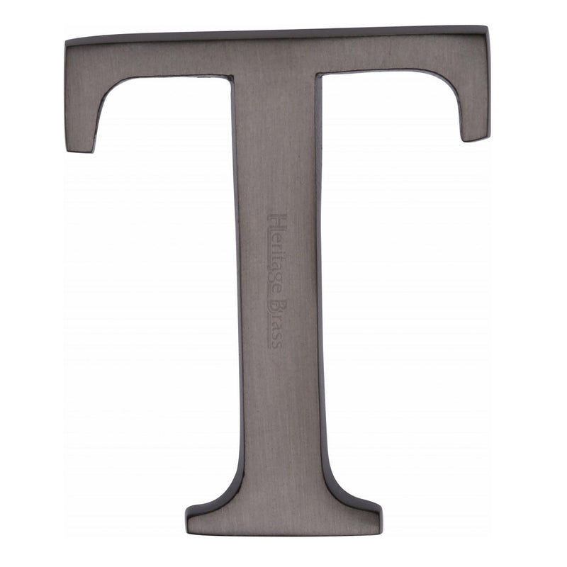 M.Marcus Pin Fixing Letter 'T' 51mm (2") - Matt Bronze