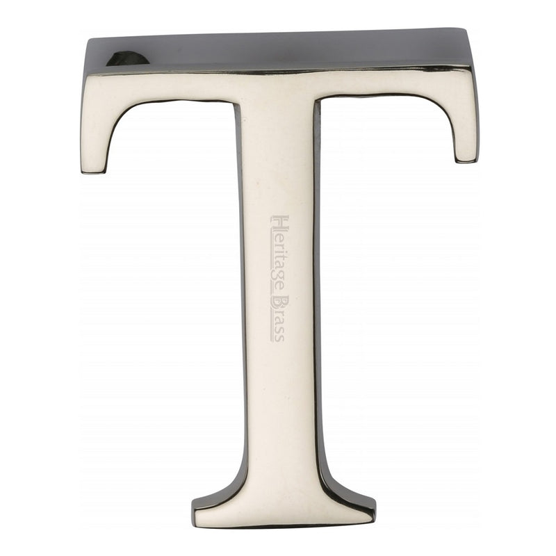 M.Marcus Pin Fixing Letter 'T' 51mm (2") - Polished Nickel